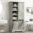 Bathroom Storage Cabinet With Doors And Drawers, Tilt-Out Laundry Hamper, Multiple Storage Space, Freestanding Style, Open Shelve, Adjustable Shelf, Oak-1307616441