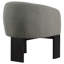 Fauteuil d'appoint rembourré brun Maciel