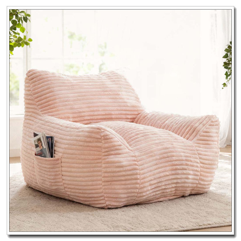 Fauteuil à billes, fauteuil à billes très grand et confortable, Rose