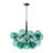 6 - Light Sputnik Sphere Blue Glass Bubble Chandelier-875387276