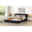 Grand lit plateforme tapissier-337960647
