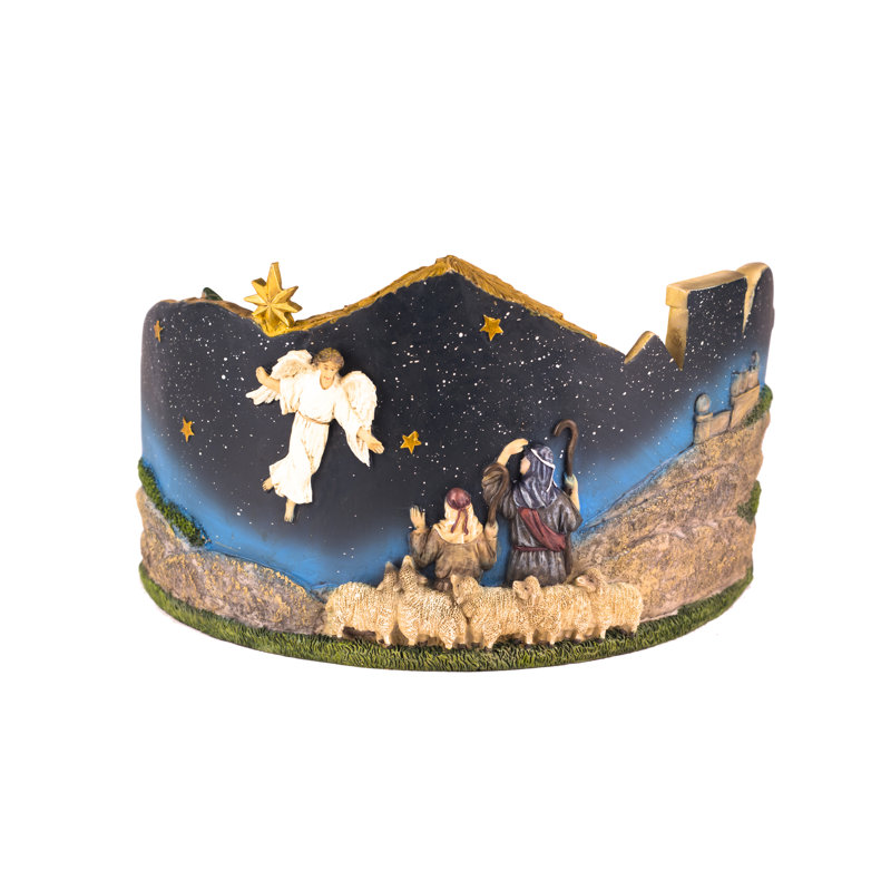 Scène panoramique crèche