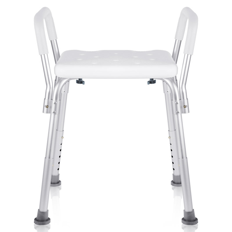 Multi-Purpose Backless Shower Bench with Arms