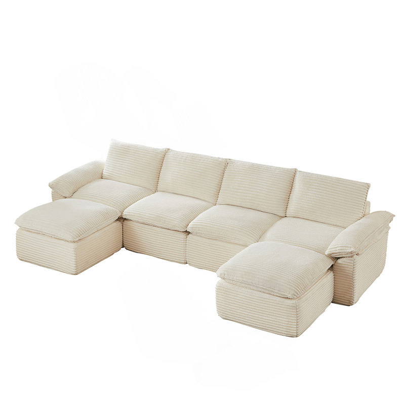 Modern Corduroy Cloud Sofa