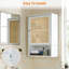 Armoire de rangement en bambou pour salle de bain avec tablette réglable, tiroir ouvert et rangement mural-162386131