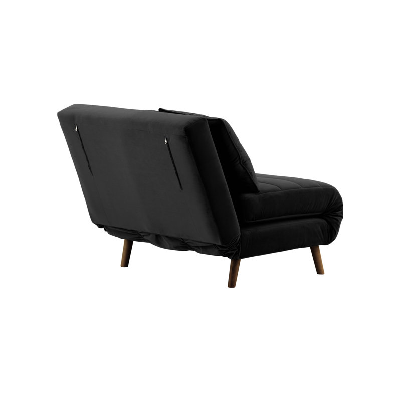 Rolen 2 Seater Sleeper, Dark Oak, Black