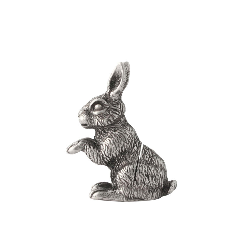 Garden Friends Pewter Rabbit Place Card Holder