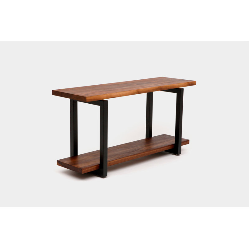 Gax Solid Wood Console Table, 30" H x 48" W x 18" D, Matte Black