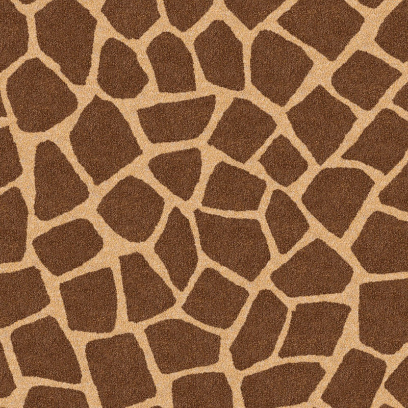 Girafe naturelle d'Afrique, Brun / Blanc, Rectangle 2 pi 8 po x 3 pi 10 po