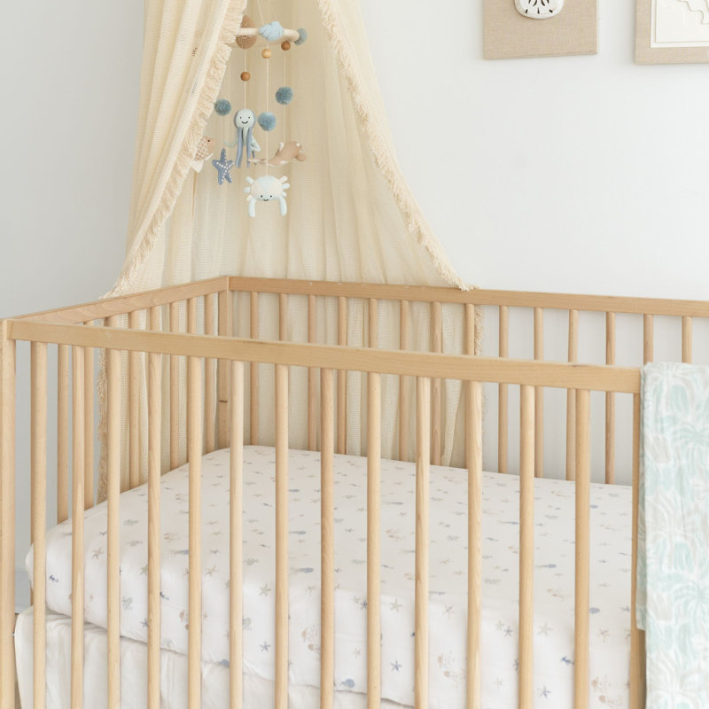 Cove Fitted Crib Sheet (Sea Life)