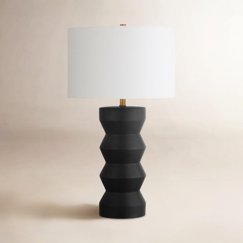 Dublin 26.5" Standard Table Lamp, Matte Black