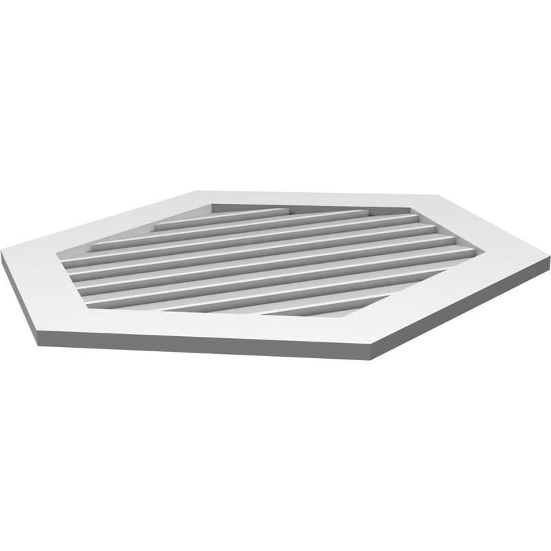 Pente verticale verticale en uréthane 6 pi, 32" H x 34" W x 1" D