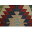 Motif géométrique: petit tapis oriental kilim 4 x 6
