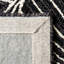 Tapis gris anthracite / ivoire en laine / coton touffeté à la main Brindy-820061914