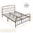 Classic Iron Platform Bed with High Headboard and Footboard-1832431515-1778892815