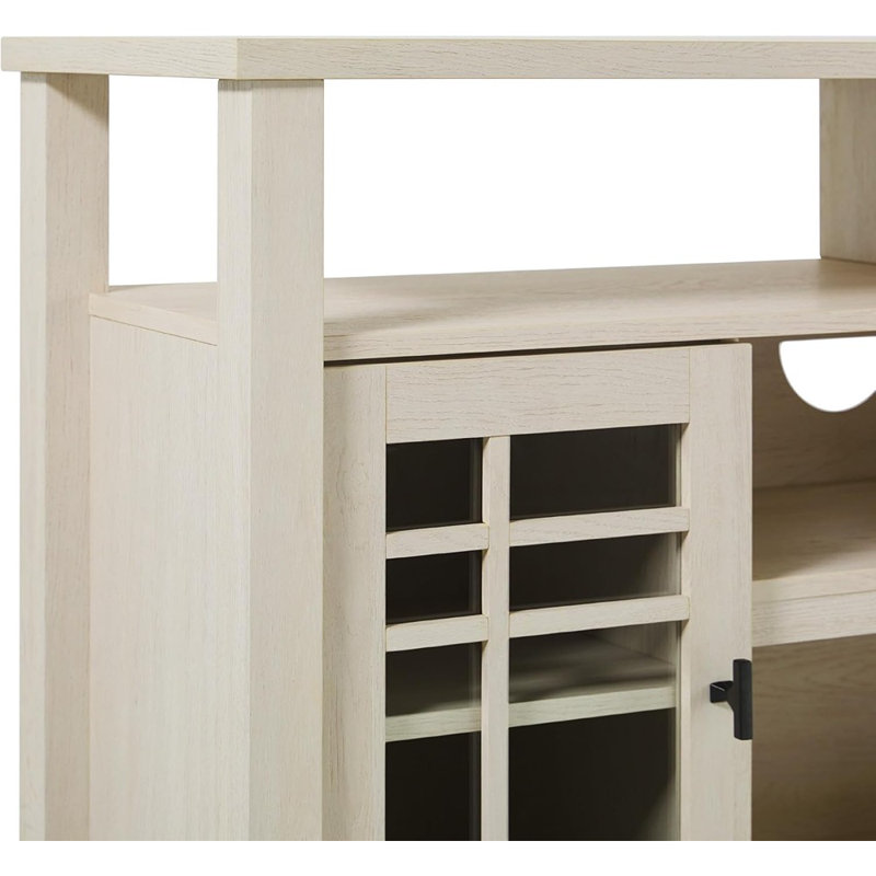 Buffet à portes vitrées Windowpane, chêne côtier