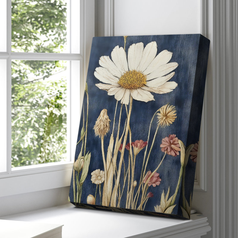 Toile tendue à motif floral CXIV Gallery - prête à être accrochée, H 18 po x l 12 po