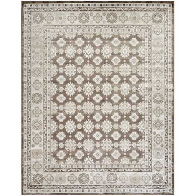 Leuchte 7'10" x 9'10" Ivory Brown Vintage Indoor Rug