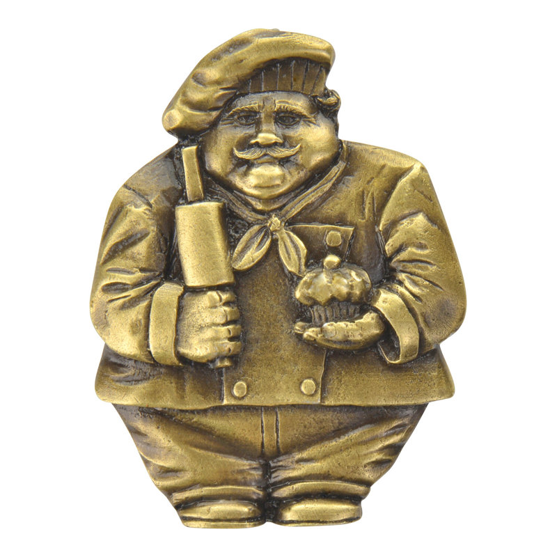 Fun In The Kitchen Novelty Knob, Antique Brass