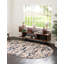 Tapis beige / noir à motif géométrique Tucson-73276221