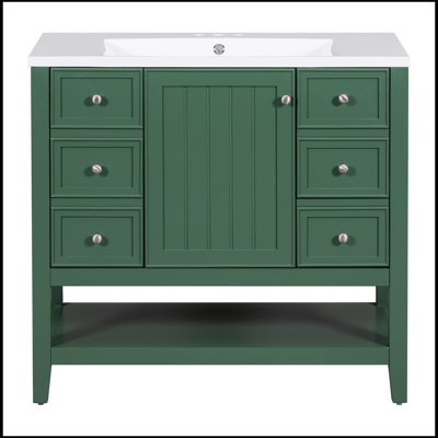 Ensemble de meuble-lavabo simple 36,00 avec comptoir Santasha