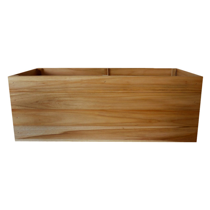 Mervela Handmade Wood Window Box Planter, 11.6" H x 30" W x 10.5" D