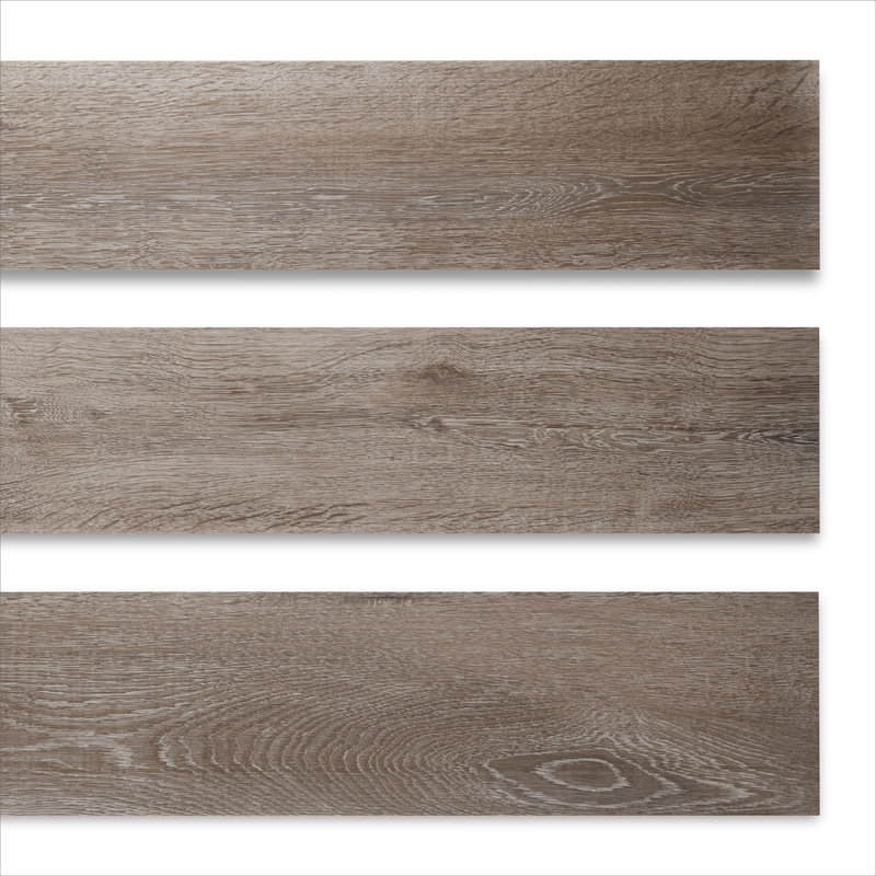 GlueCore Classic 22mil x 7.3" W x 48" L Glue Down Vinyl Tile Flooring, Thunder Sky