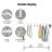 Rebrilliant Clothing Rack, Multifunctional Coat Rack, White