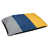 Argent / bleu marine / or