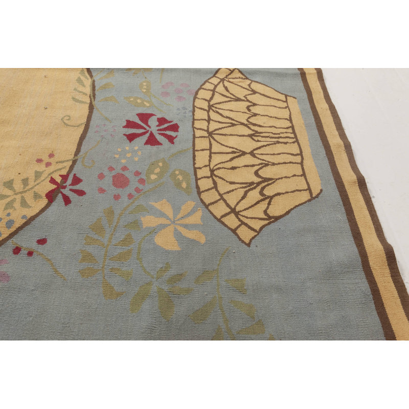 Modern One-of-a-Kind Rectangle 4'10" x 8'1" Flatweave Area Rug