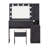 Narvis 43" Makeup Vanity Desk with LED Lighted Mirror & Power Outlet & 5 Drawers, Vanity Set with Stool-1882928015