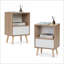 Ensemble de 2 tables de chevet Mid-Century Tablette