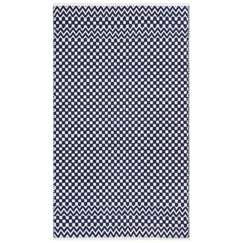 Alpizar Flat Weave Cotton Geometric Rug, Rectangle 3' x 5'