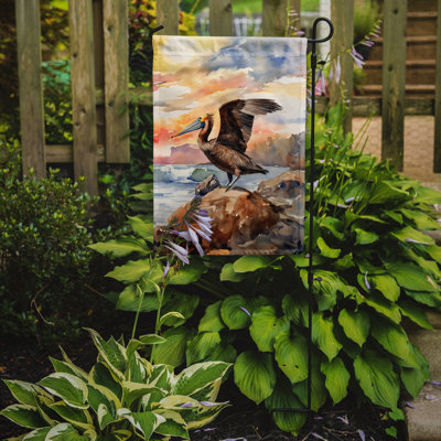 Drapeau de jardin double en polyester H 15,5 po x l 11,25 po