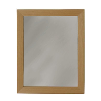 Alfret Wood Flat Wall Mirror