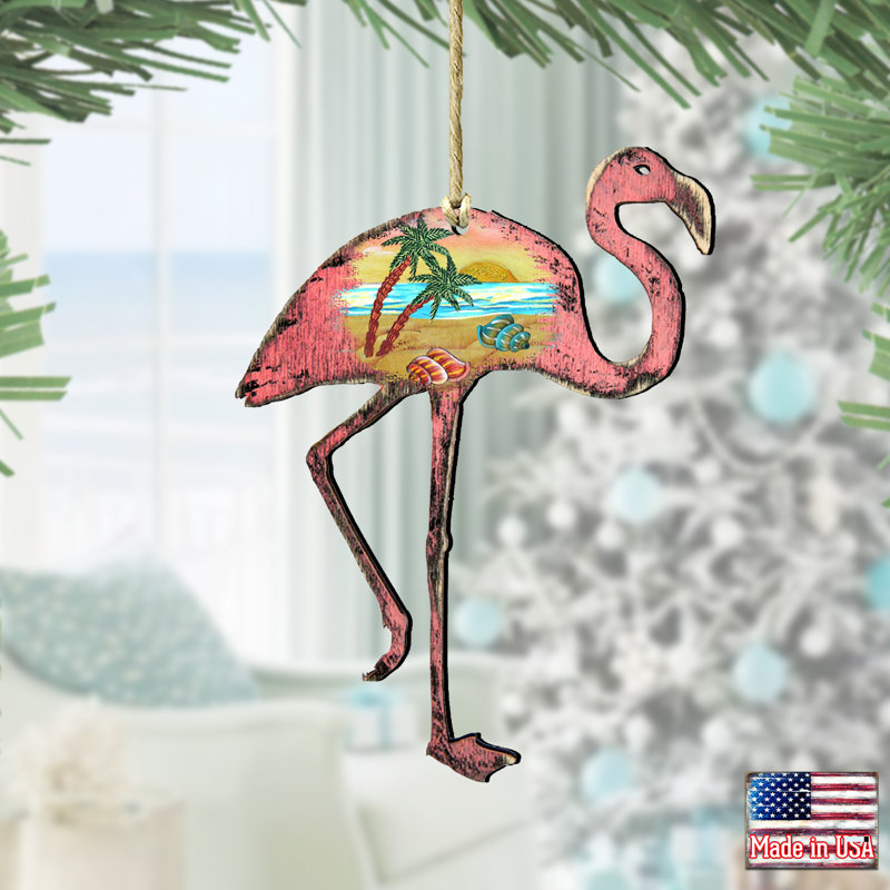 Ornement suspendu Tidaholm Flamingo
