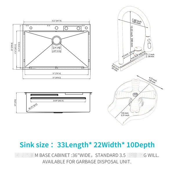Dimensions du produit