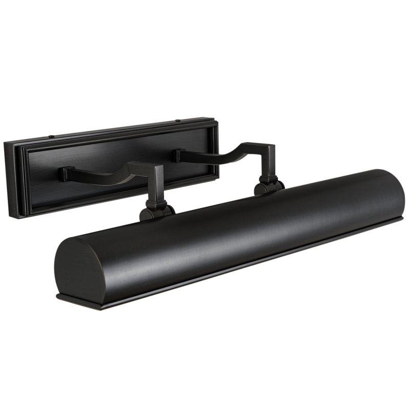 Lampe pour tableau à fixation murale à 3 lumières à intensité variable 18 po Rathbone, Noir mat