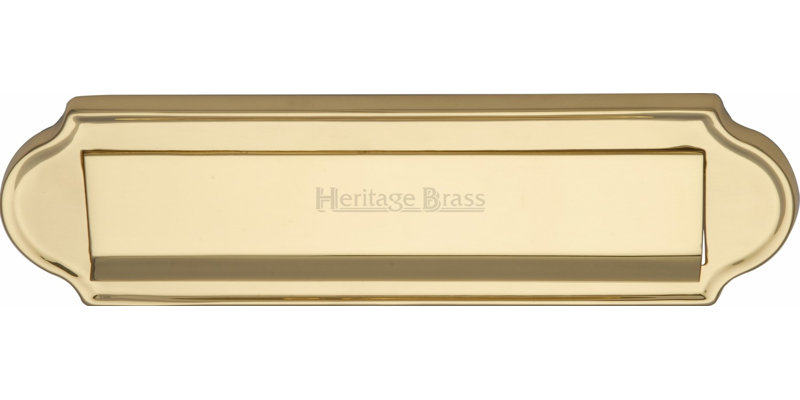 Heritage Brass Heritage Gravity Letterplate, Polished Brass