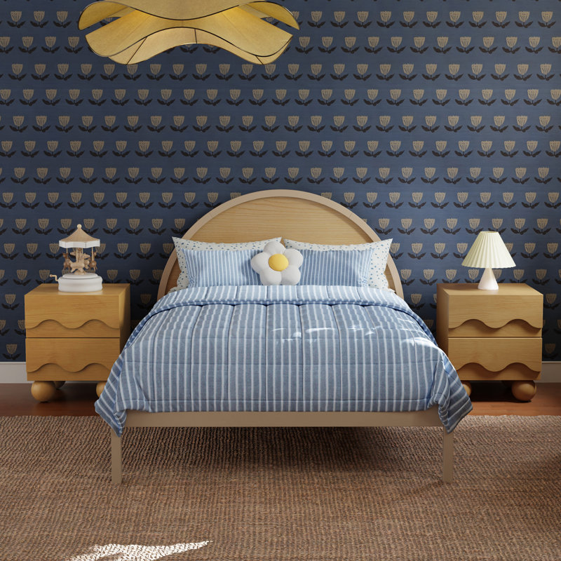 Moab Full Bed, Full/Double, Taupe/Ash