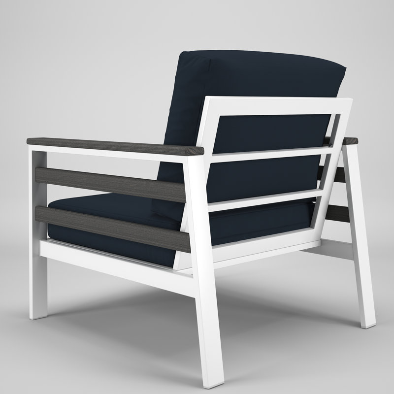 Townsend Sunbrella® Patio Lounge Chair, Canvas Navy