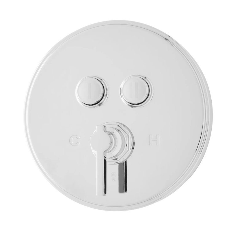 Signature Hardware Greyfield Pressure Balance Shower Trim, Chrome