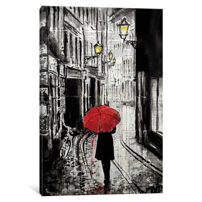 The Delightful Walk by Loui Jover - Wrapped Canvas Gallery-Wrapped Canvas Giclee