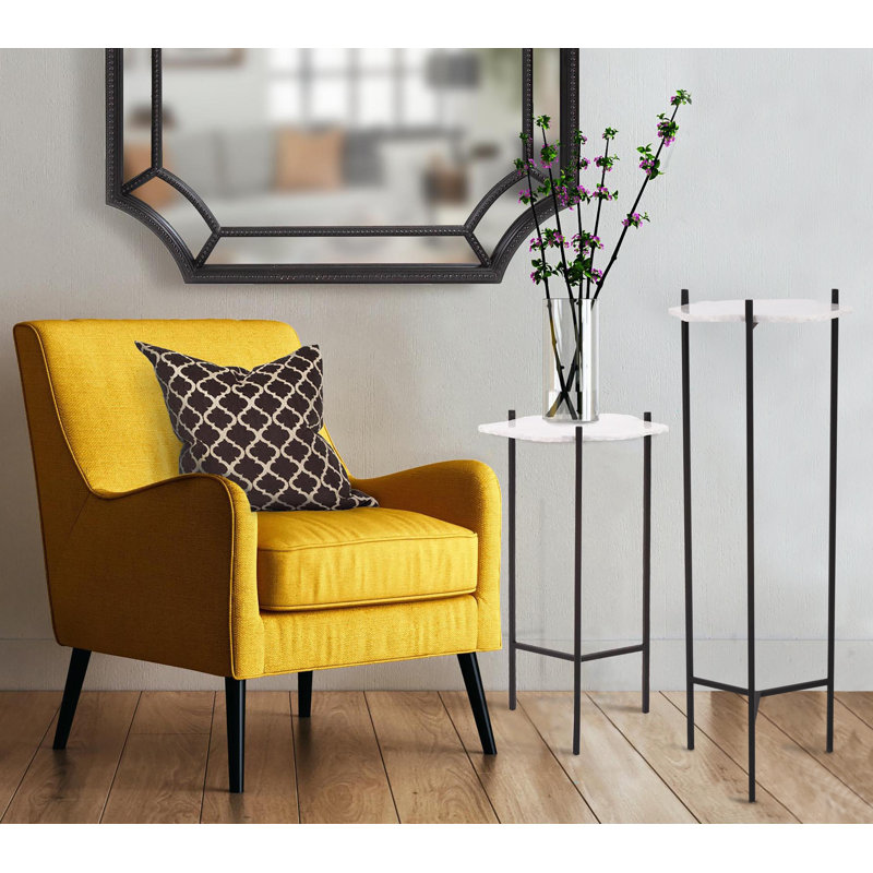 Farrow Marble Top End Table