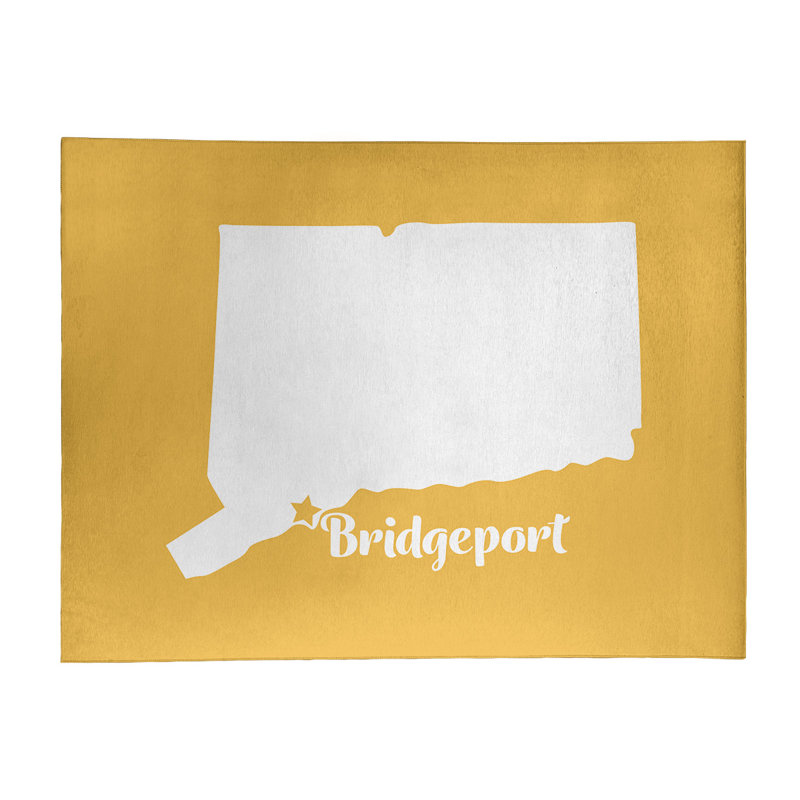 Tapis jaune en poly-chenille bridgeport connecticut, Rectangle 9 pi x 12 pi