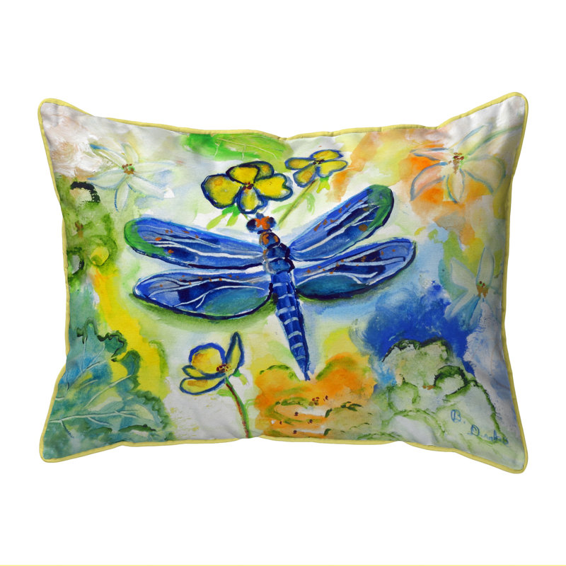 Housse de coussin rectangulaire pour l'extérieur Dragonfly's Garden, Grand