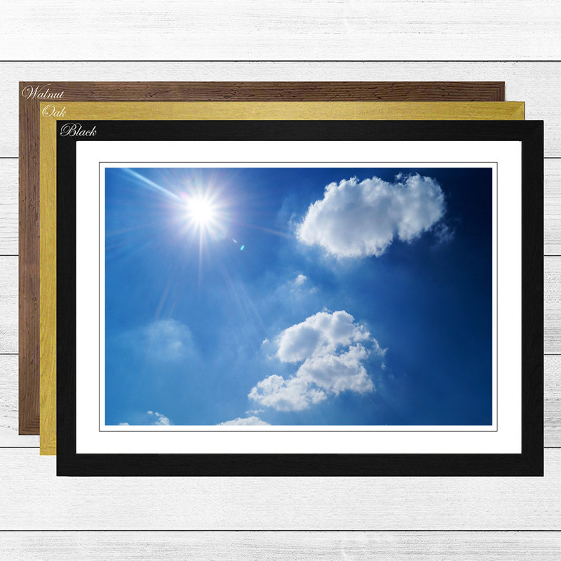 Single Picture Frame Print, Oak