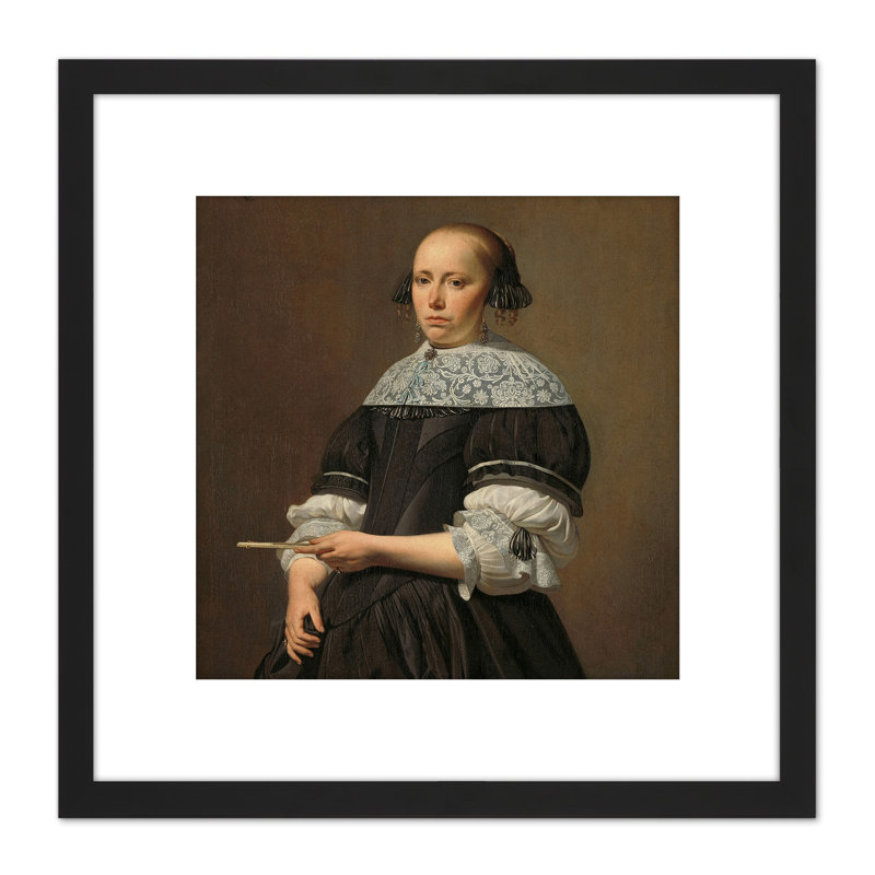 Everdingen Elisabeth Van Kessel Wife Willem Baert by Allaert Van Everdingen - Single Picture Frame Painting