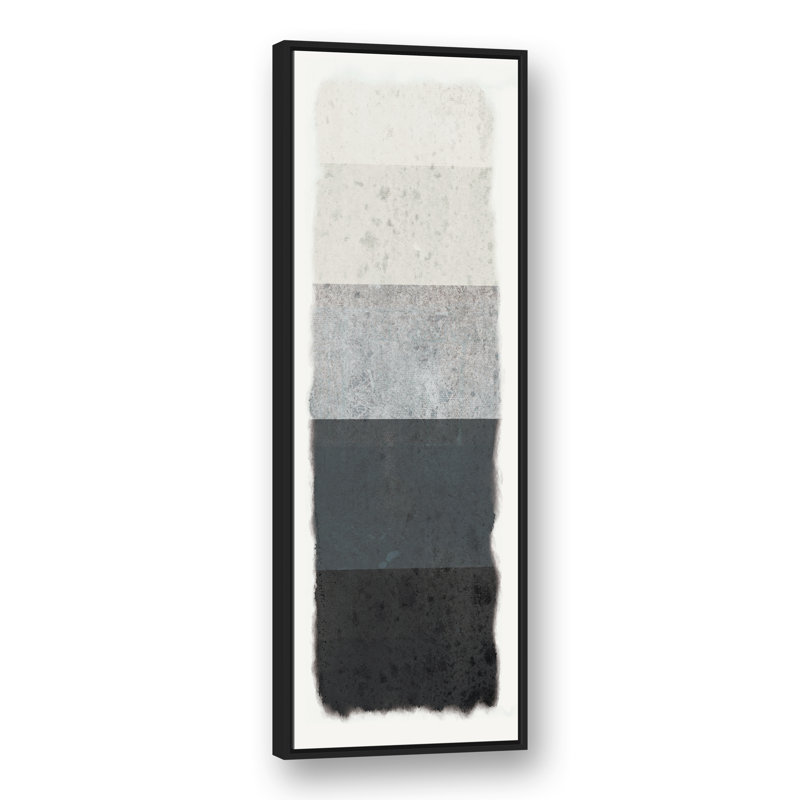 «Gray Lines», reproduction d'impression sur toile encadrée