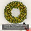 Artificial Pre-Lit Fir Christmas Wreath Decoration w/ LED Lights, 930 Tips, Power Plug-In-967793161